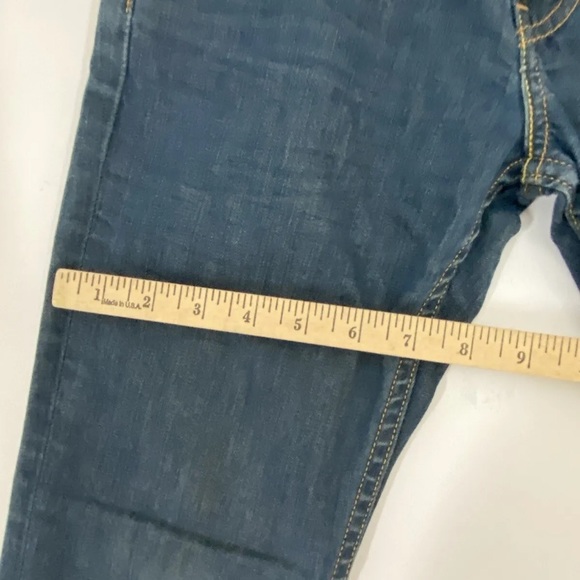 Levi's Mens Black 511 Dark Wash Casual Denim Straight Leg Jeans Size 27x27 (7) - Picture 9 of 13